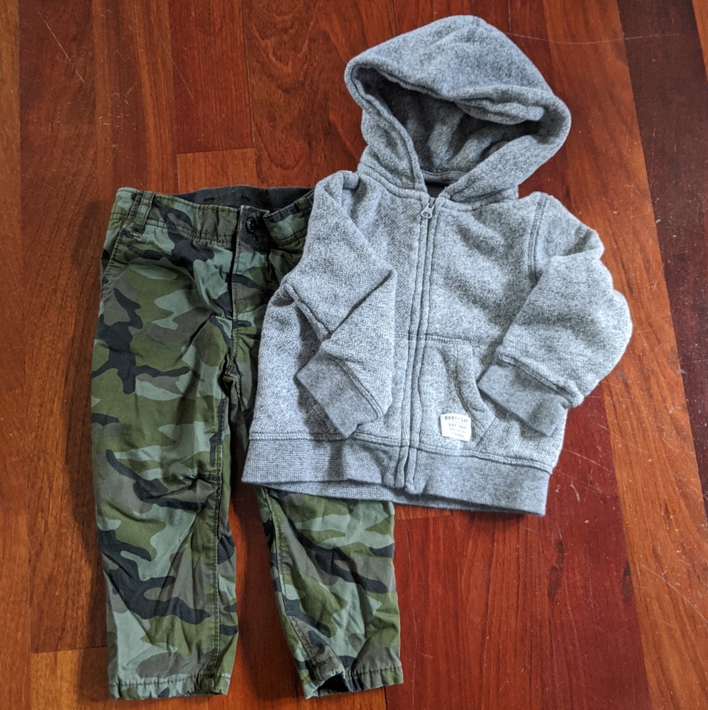 Gap Toddler Boy Pants & Sweatshirt Set | 18-24 M